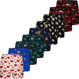 Sugar Pine Boxer Motiv Print Mix 9er Pack