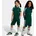 Trainingsanzug STS Jungen Gr 104 grün collegiate grün Obermaterial 100 Baumwolle Obermaterial Hose 70 Baumwolle 30 Polyester Sportanzüge Trainingsanzug