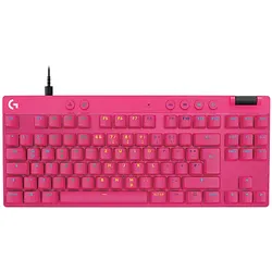 LOGITECH PRO X TKL RAPID mit magnetischen Analogschaltern, Gaming-Tastaturen, kabelgebunden, Magenta