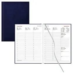 Lediberg Buchkalender Wochenplaner 2026 blau