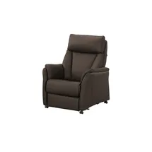 Hukla Relaxsessel Pascal Leder 83 x 105 x 90 cm Braun drehbar