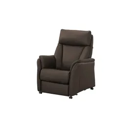 Hukla Relaxsessel Pascal Leder 83 x 105 x 90 cm Braun drehbar