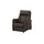 Hukla Relaxsessel Pascal Leder 83 x 105 x 90 cm Braun drehbar
