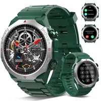 Militär Smartwatch Herren Damen, 1.39''HD Display Fitnessuhr für Outdoor, Herzfrequenz, Schlafmonitor, 110+ Sportmodi , IP68 Wasserdicht Sportuhr, 30 Tage Akkulaufzeit, Schrittzähler für Android iOS