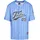 FUBU T-Shirt "Fubu Herren", Herren, Gr. XXS, light blau, weiß, 100% Polyester, bedruckt, loose fit, V-Ausschnitt, Shirts T-Shirt