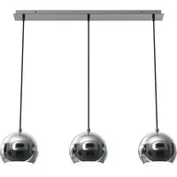 Licht-Erlebnisse Hängeleuchte Chrom E27 Metall Hängelampe