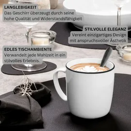 sänger Kaffeetasse 0,35 l Weiß 6 St.