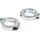 Highsider Standrohrschellenpaar Alu CNC 35-37 mm chrom Blinker