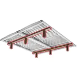 Lattenrost Unterbau für Lattenroste Querleisten mit Füße, Bambus-Lounge 140 cm x 200 cm