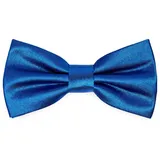 Ladeheid Kinderfliege Kinder Jungen Fliege - Vorgebunden Glänzende BKS (10cm x 5cm) blau