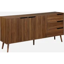 sweeek Skandinavisches Sideboard 160 cm Nussbaumfarben