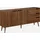 sweeek Skandinavisches Sideboard 160 cm Nussbaumfarben