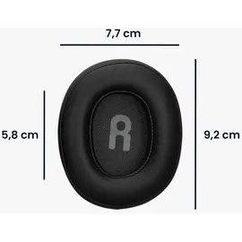 kwmobile 2x Ohrpolster kompatibel mit JBL Tune T760NC / T750BTNC / T710BT / T700BT Polster für Over Ear Headphones