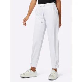 CREATION L Jogg Pants Schnitt Jersey Weiß 22