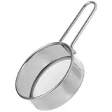 PRETYZOOM Feinmaschiges Mehlsieb Aus Edelstahl Kleines Sieb Für Puderzucker Und Salz Küchensieb Mit Griff Backwerkzeug Für Feines Mehl Und Bäckerei