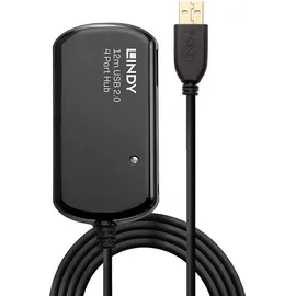 Lindy USB 2.0 Aktiv-Verlängerungs-Hub Pro - Kabel, 42783