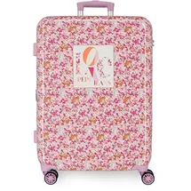 Pepe Jeans Sandra Schulrucksack, rosa, Verstellbare Schulterriemen für bequemes Tragen, Verschiedene Fächer, von Joumma Bags