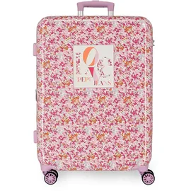 Pepe Jeans Sandra Schulrucksack, rosa, Verstellbare Schulterriemen für bequemes Tragen, Verschiedene Fächer, von Joumma Bags