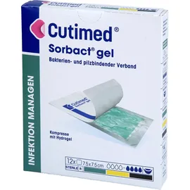 BSN Medical Sorbact Gel Kompressen 7,5 x 7,5 cm 12 St.