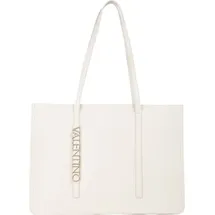 Valentino Wall Re Shopping Bag Schultertasche Kunstleder Beige/Weiß