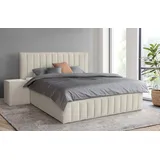 INOSIGN Polsterbett INOSIGN "Effy erhältlich in der Breite 180x200cm", beige (cream), B:203cm H:117cm L:217cm, Betten, Polsterbett, wahlweise mit Lattenrost und King-Matratze (28cm)