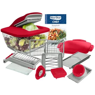 Genius Nicer Dicer Chef 15 tlg. rot