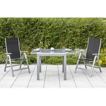 Merxx Carrara Klappsessel 70 x 60 x 108 cm schwarz klappbar