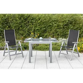 Merxx Carrara Klappsessel 70 x 60 x 108 cm schwarz klappbar