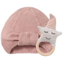 nordic coast company Rassel Rosa + Turban Rosa Dekoration 2 ct Weiss 