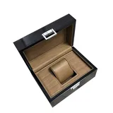 BONOOL CLoxks Uhrenbox, hochwertige Uhrenbox aus Holz, Einzeluhren-Aufbewahrungs-Organizer, Schmuck-Organizer (19 x 13,5 x 10 cm), Uhren-Organizer für Aufbewahrung und Präsentation