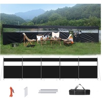 Windschutz Camping Sturmfest, Windschutz Strand mit Sichtfenster, Sichtschutz Garten, Paravent Outdoor, Tragbar Wasserdicht Oxford-stoff für Camping Strand Picknick Outdoor-aktivitäten ( Size : 725x13