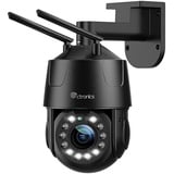 5X Optischer Zoom Ctronics 4K 8MP Überwachungskamera Aussen WLAN, 2,4/5GHz WiFi IP Kamera Outdoor Personen/Fahrzeug/Tiererkennung Automatische Verfolgung 50M Farbnachtsicht 2-Wege Audio 355°90° IP66