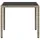 vidaXL Gartentisch mit Glasplatte Hellgrau 90x90x75 cm Poly Rattan