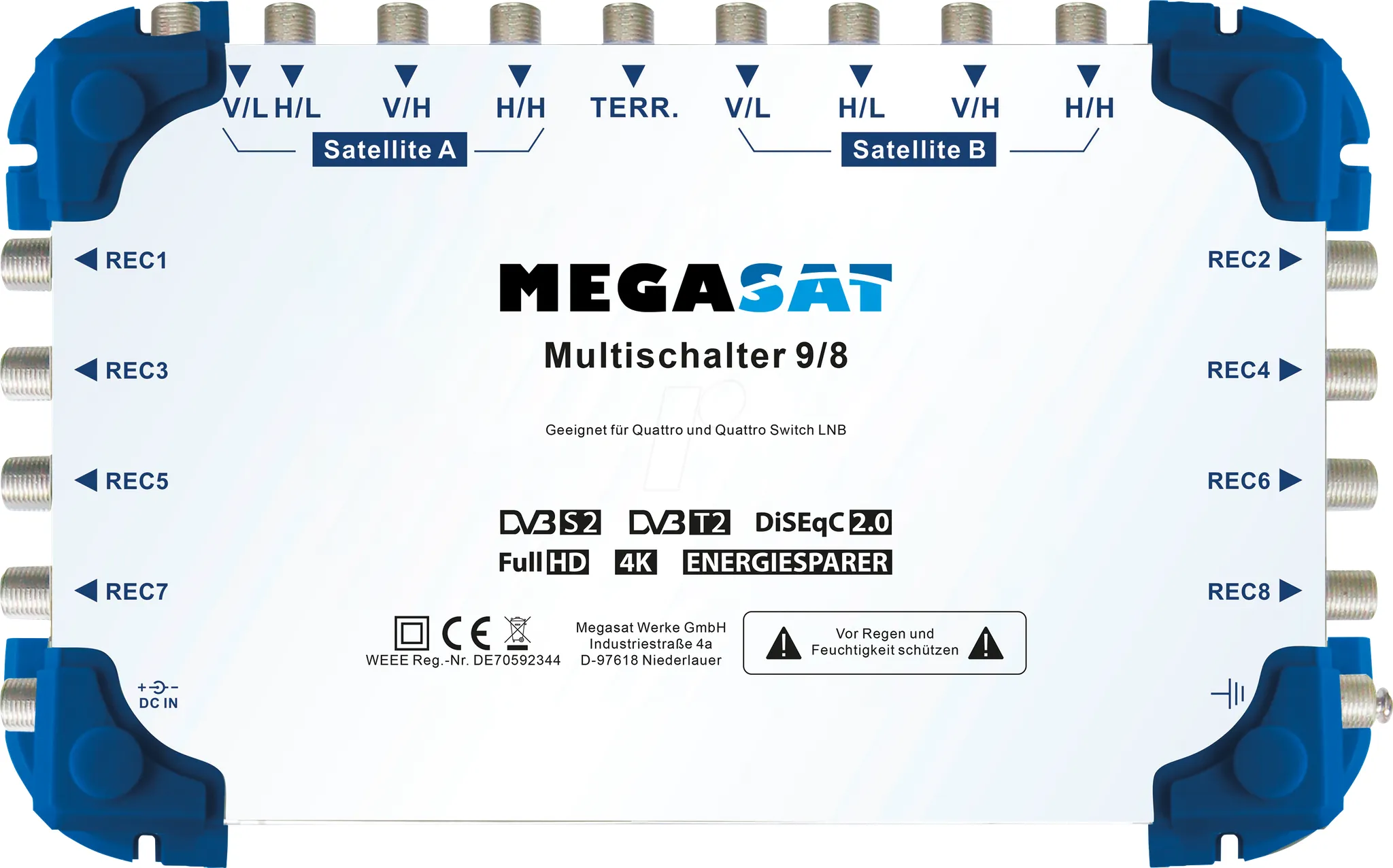 Preisvergleich Produktbild MEGASAT 0600151 - Multischalter 9 in 8