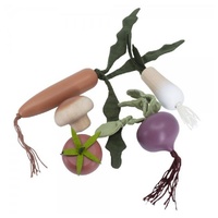 SEBRA Spiel-Lebensmittel Gemüse 6-teilig
