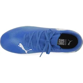 Puma Future 7 Play FG/AG JR Soccer Shoe, HYPERLINK Blue-Mint-PUMA White, 32 EU