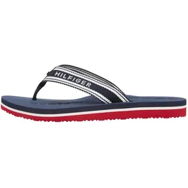 Tommy Hilfiger TH Webbing Summer Sandal Dunkelblau/Weiß/Rot 40