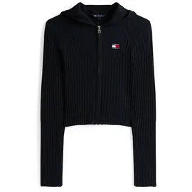 Tommy Hilfiger Kapuzenstrickjacke Schwarz XS