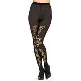 buttinette Strumpfhose Steampunk, schwarz/gold