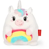 Legami - Super Soft Plush Plüsch, Unicorn Thema, Mini Größe, mit personalisierbarer ID Karte, Steht alleine, 14x15x12 cm, White