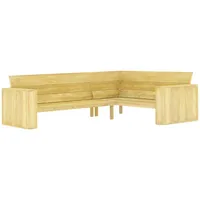 VidaXL Garten-Eckbank 239 cm Kiefernholz Imprägniert