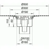Dallmer Ablaufgehäuse 61 HT DallBit, DN 100