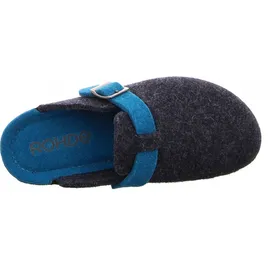 ROHDE Damen Pantoffeln Hausschuhe Filz Neustadt-D 2284, Größe:37 EU, Farbe:Blau - 37