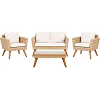 Beliani Vittoria Set 4-tlg. Cremeweiß