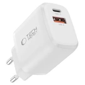 TECH-PROTECT NCA30 30W USB-A / USB-C + USB-C / Lightning Cable 100cm - White