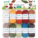 120 Häkelgarn Amigurumi Grün 10 g 10 St.