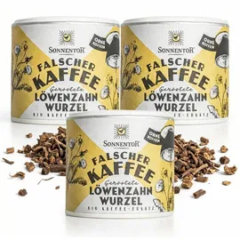 Sonnentor Löwenzahnwurzel geröstet Falscher Kaffee 3 Packungen 75 g