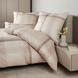 JANINE Carmen S Jersey Beige/Braun 155 x 220 cm + 80 x 80 cm