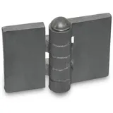 Ganter Normelemente | Scharnier zum Anschweißen - GN 1366-ST-60-60-A-BL | Stahlprofil | BxL: 60x60 mm