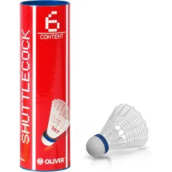 OLIVER Nylon Federbälle - 6er Rolle weiß/blau weiß|blau NO SIZE